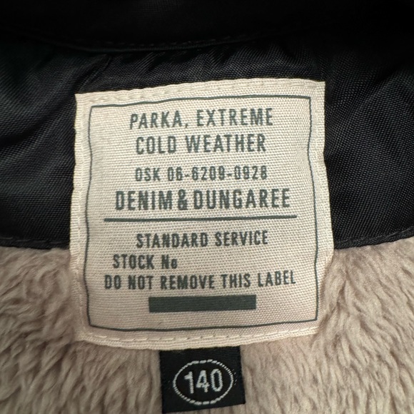 Denim dungaree parka size 140 (kids 11/12) never worn - Picture 4 of 12